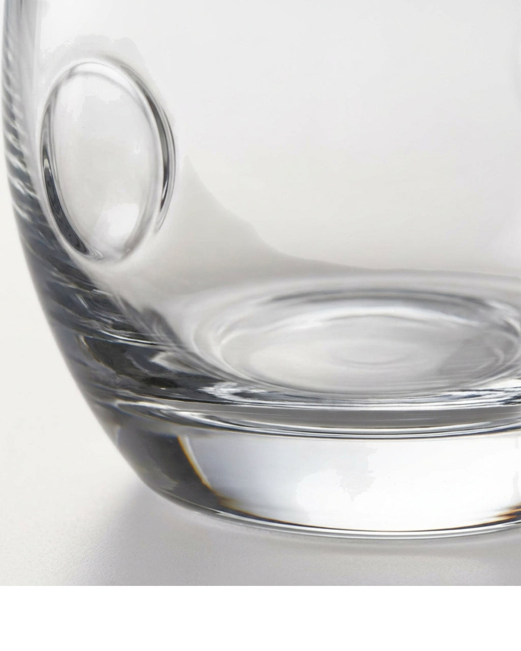 Kwdrx Thumb-Indent Stemless Wine Glass 17 oz Clear - Detail view
