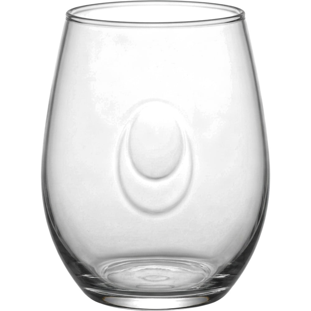 Kwdrx Thumb-Indent Stemless Wine Glass 17 oz Clear - Product view